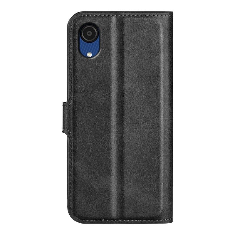 Housse portefeuille Samsung Galaxy A03 Core style cuir