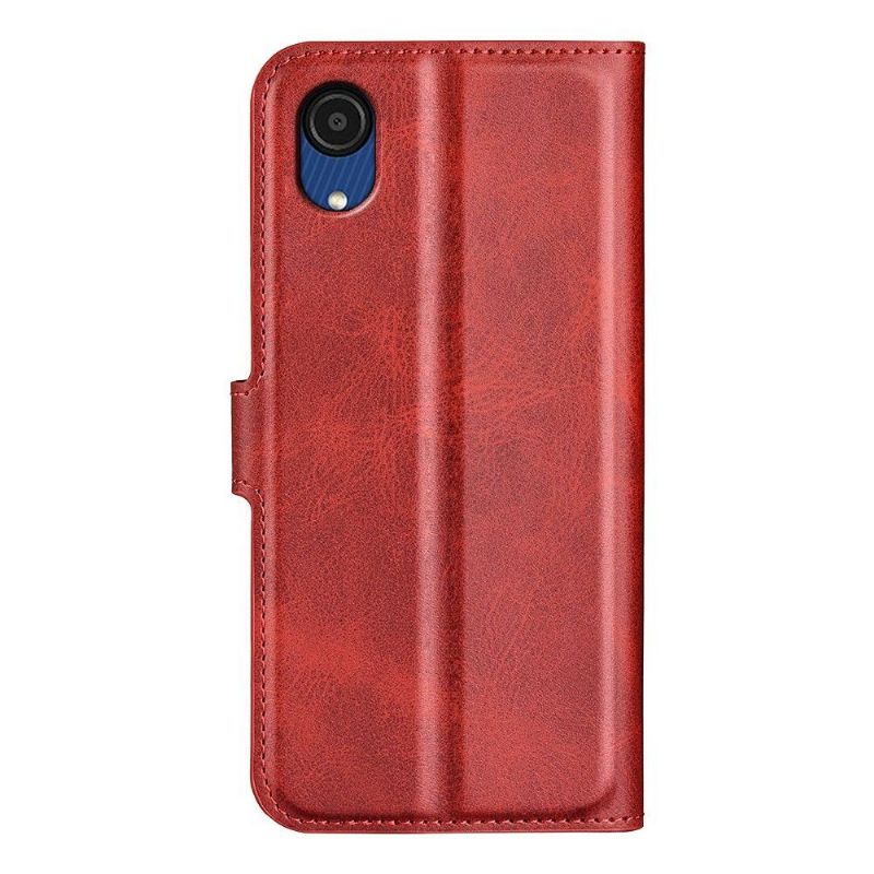 Housse portefeuille Samsung Galaxy A03 Core style cuir