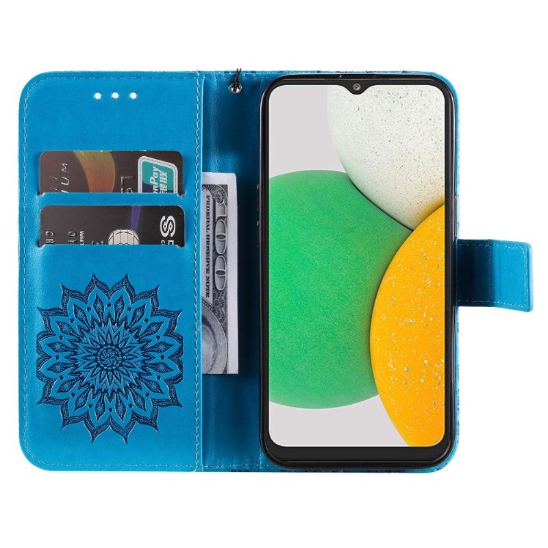 Housse Samsung Galaxy A03 Core Sunflower à lanière