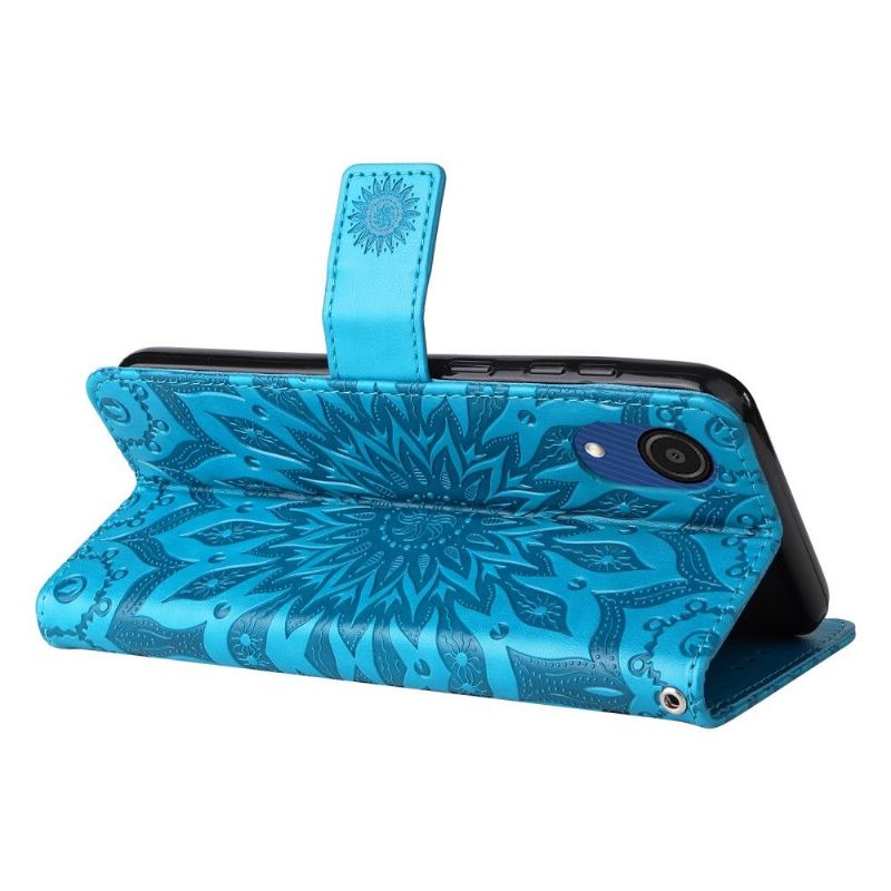 Housse Samsung Galaxy A03 Core Sunflower à lanière