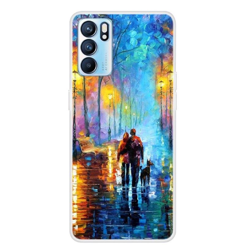 Coque Oppo Reno 6 5G Allée au bord du Lac