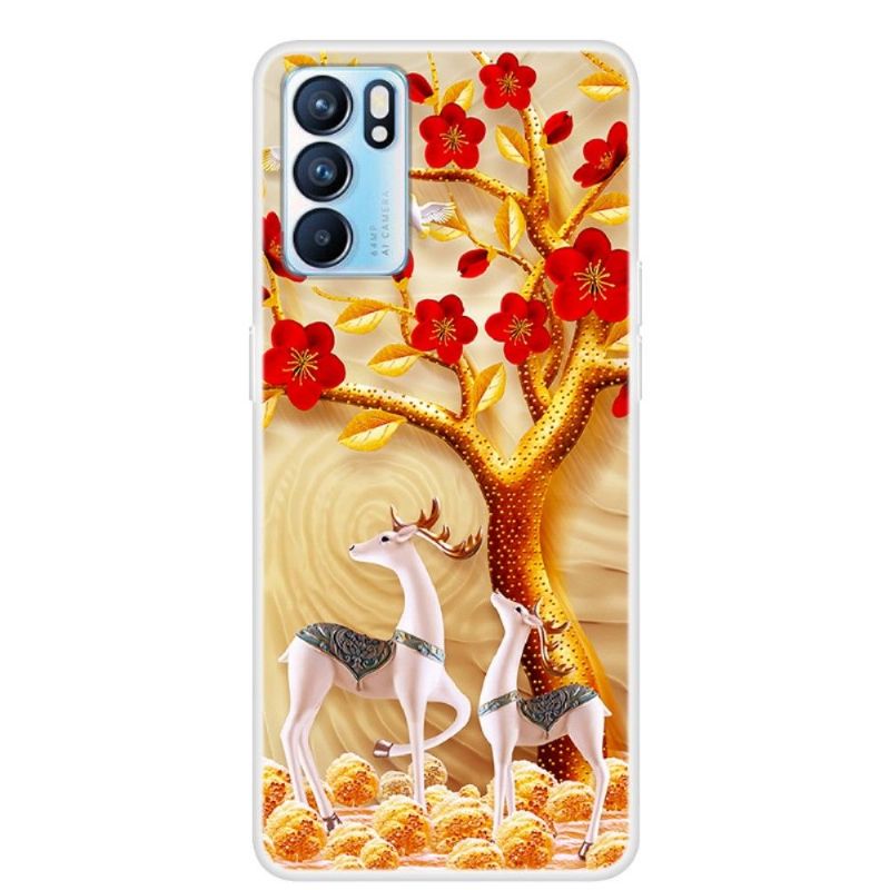 Coque Oppo Reno 6 5G Cerf sika