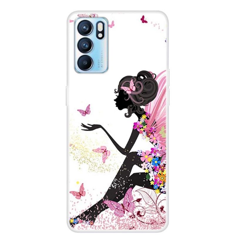 Coque Oppo Reno 6 5G Femme Papillon
