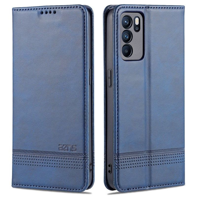 Étui Oppo Reno 6 5G portefeuille AZNS simili cuir