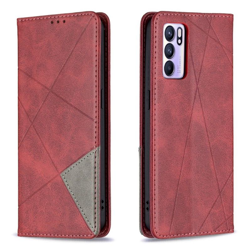 Housse Oppo Reno 6 5G Célinia Style Cuir Porte Cartes