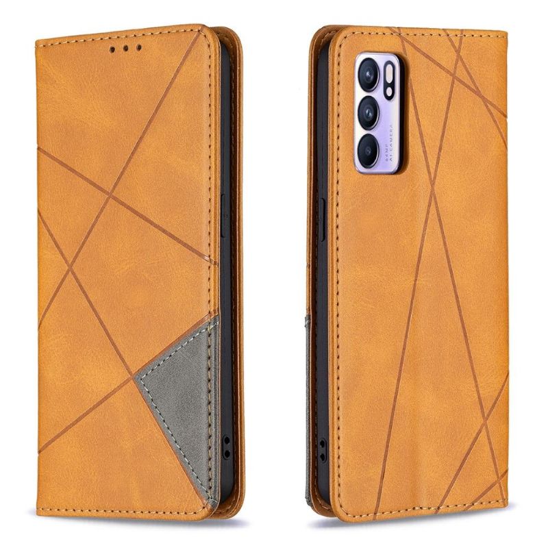 Housse Oppo Reno 6 5G Célinia Style Cuir Porte Cartes
