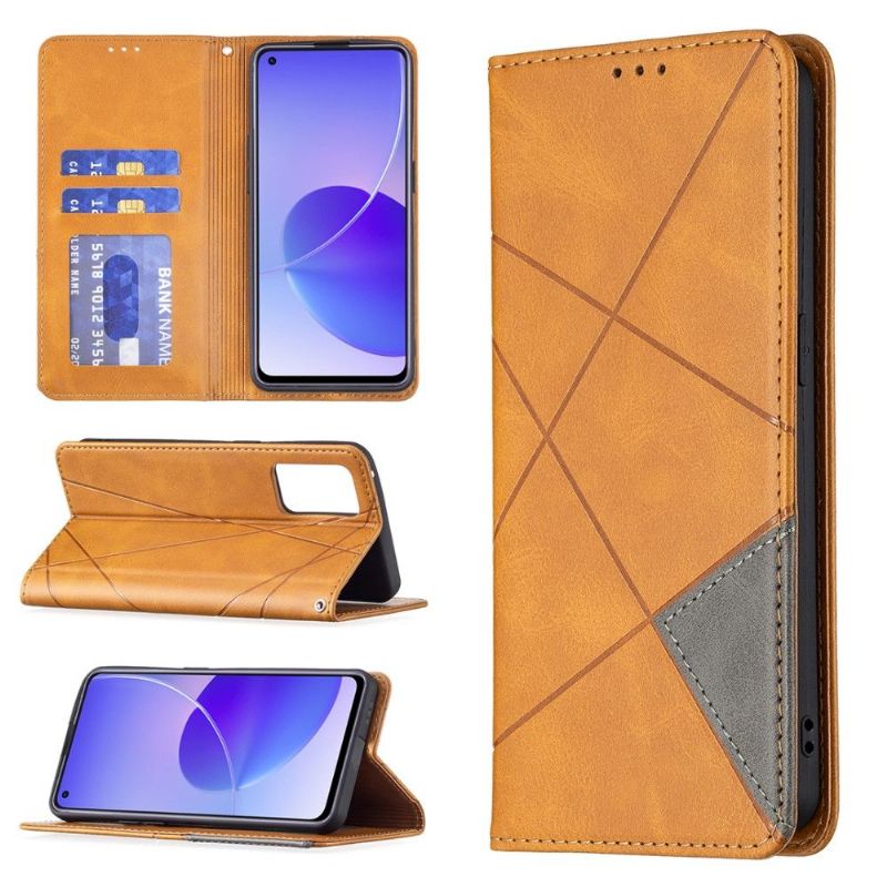 Housse Oppo Reno 6 5G Célinia Style Cuir Porte Cartes