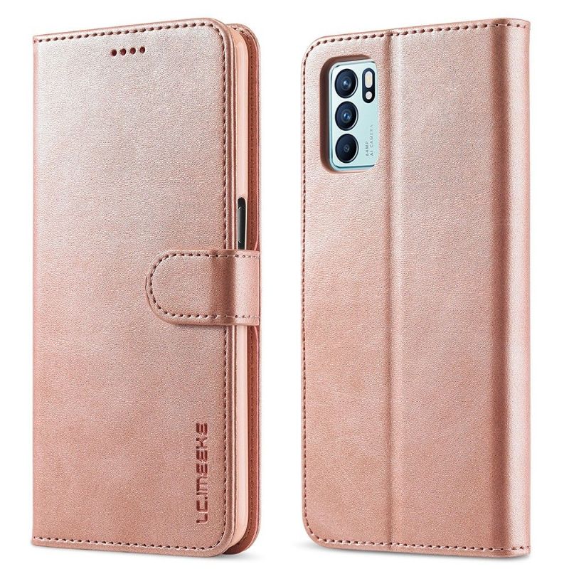 Housse Oppo Reno 6 5G Effet Cuir LC.IMEEKE