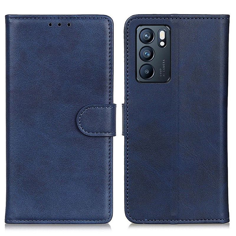Housse Oppo Reno 6 5G Marius effet cuir mat