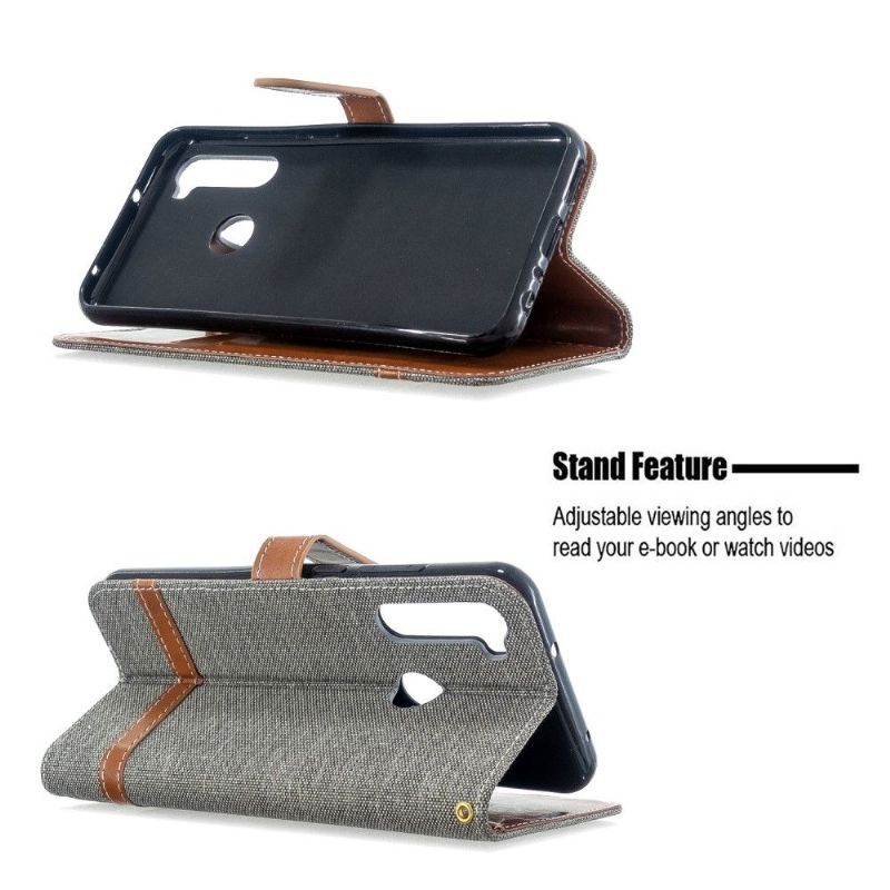 Xiaomi Redmi Note 8T - Étui folio revêtement tissu