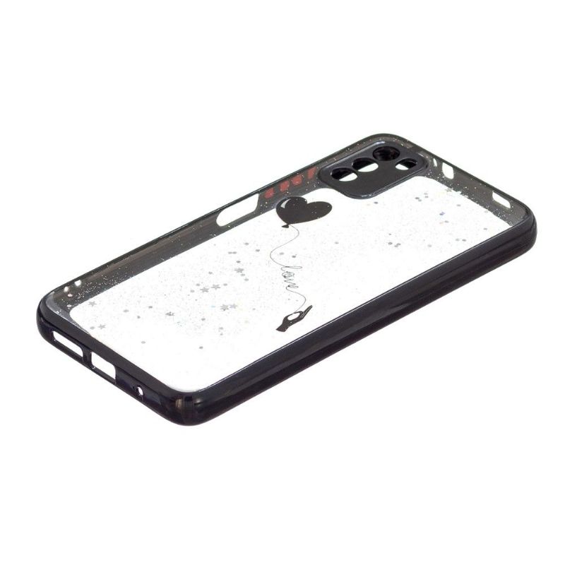Coque Xiaomi Poco M3 ballon coeur volant