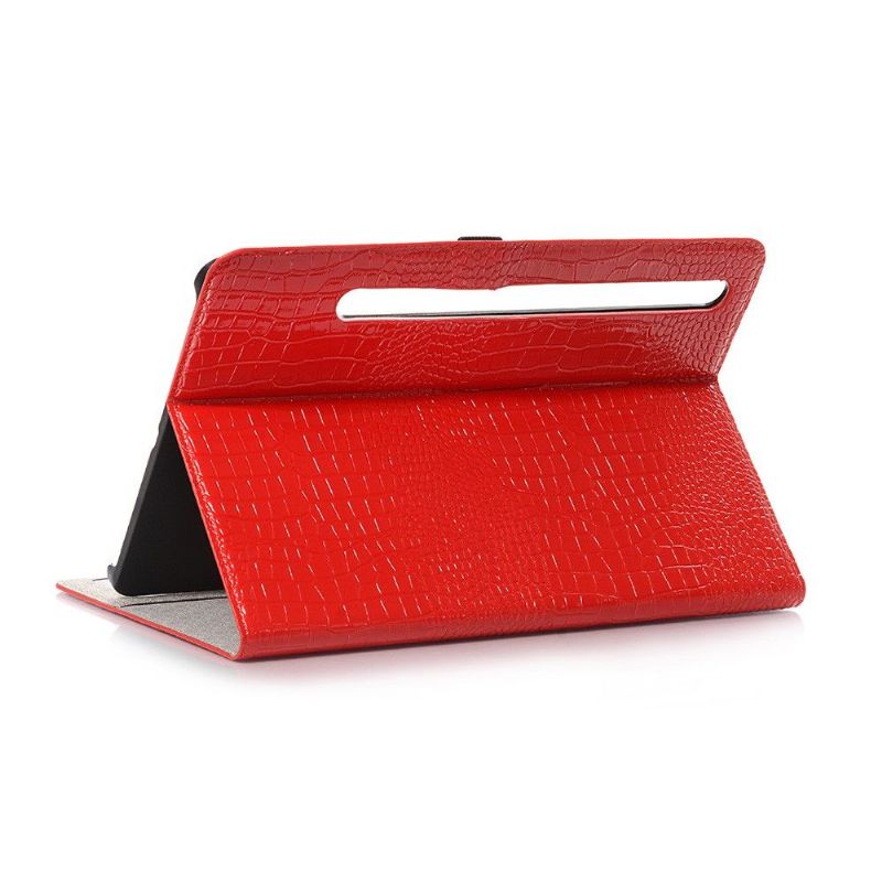 Housse Samsung Galaxy Tab S7 Simili Cuir Aspect Croco