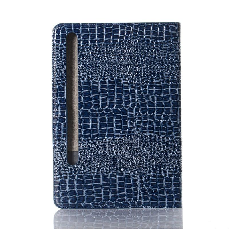Housse Samsung Galaxy Tab S7 Simili Cuir Aspect Croco