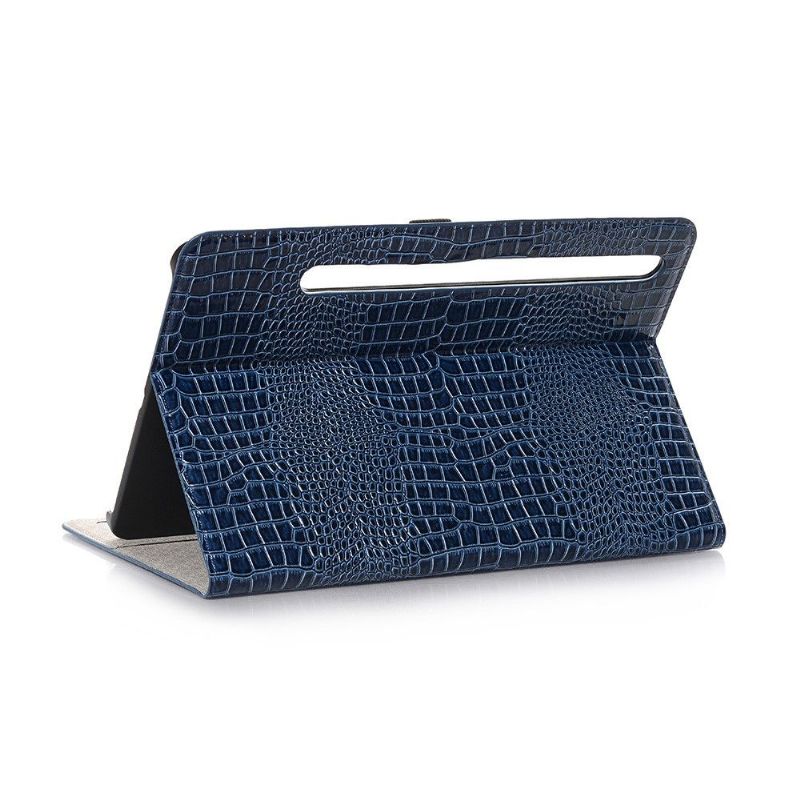 Housse Samsung Galaxy Tab S7 Simili Cuir Aspect Croco