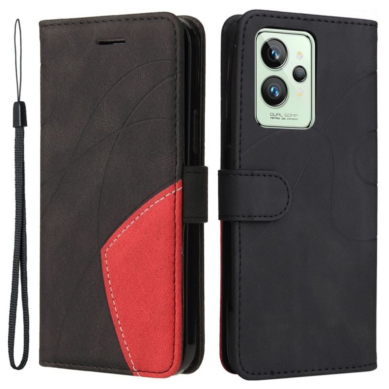 Housse Realme GT2 Pro Bicolore à Lanière