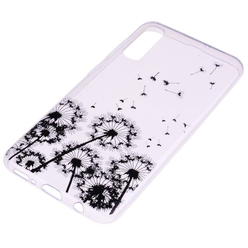 Samsung Galaxy A50 - Coque transparente motifs pissenlits