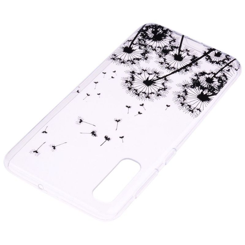 Samsung Galaxy A50 - Coque transparente motifs pissenlits