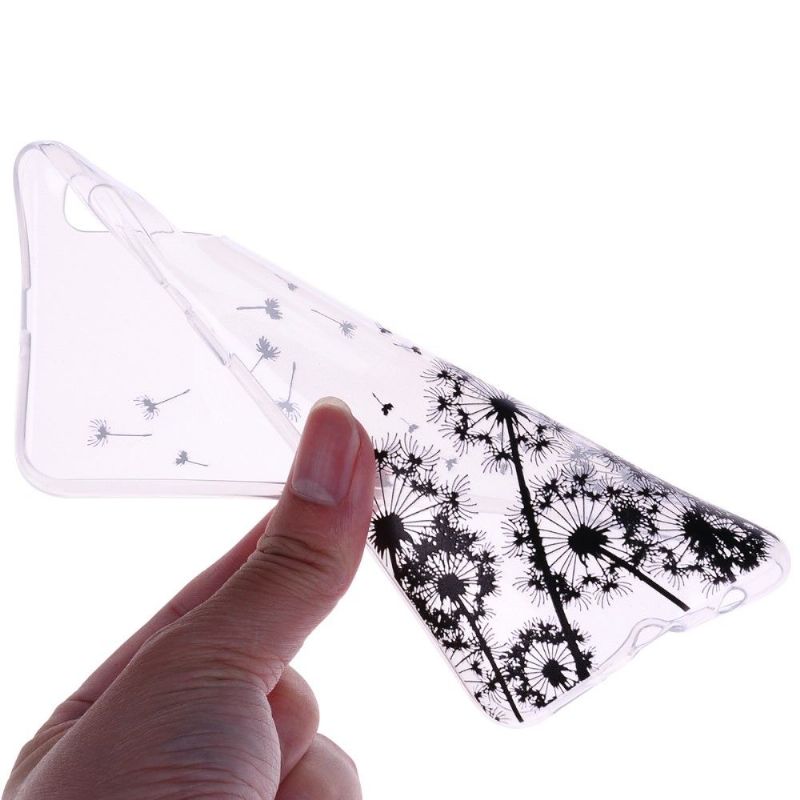 Samsung Galaxy A50 - Coque transparente motifs pissenlits