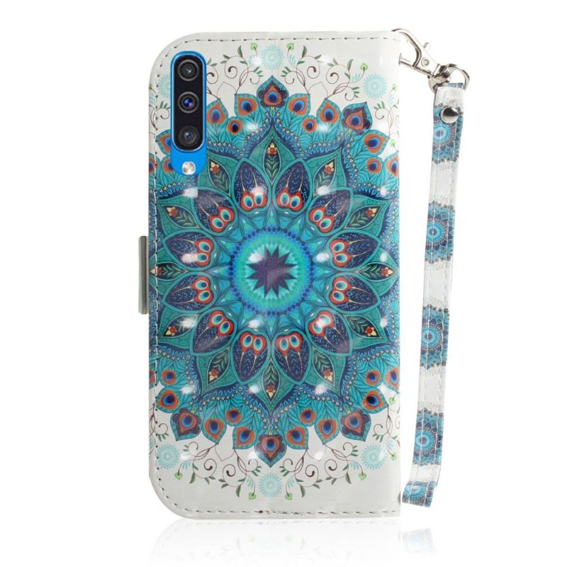Samsung Galaxy A50 - Étui à lanière Mandala coloré