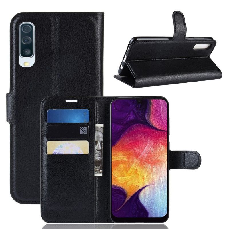 Samsung Galaxy A50 - Étui style cuir porte cartes