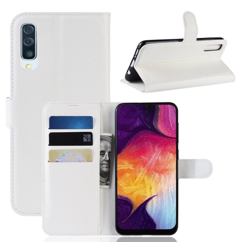 Samsung Galaxy A50 - Étui style cuir porte cartes