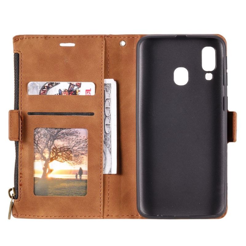 Housse Portefeuille Samsung Galaxy A20e Fonction Stand