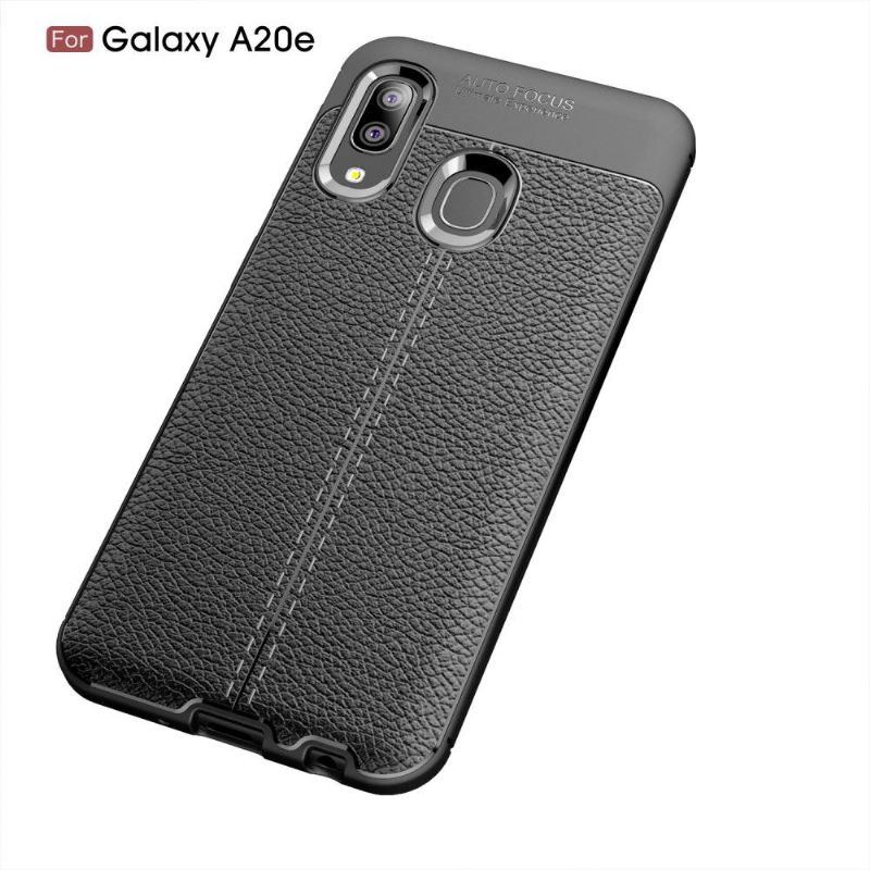Samsung Galaxy A20e - Coque gel finition simili cuir