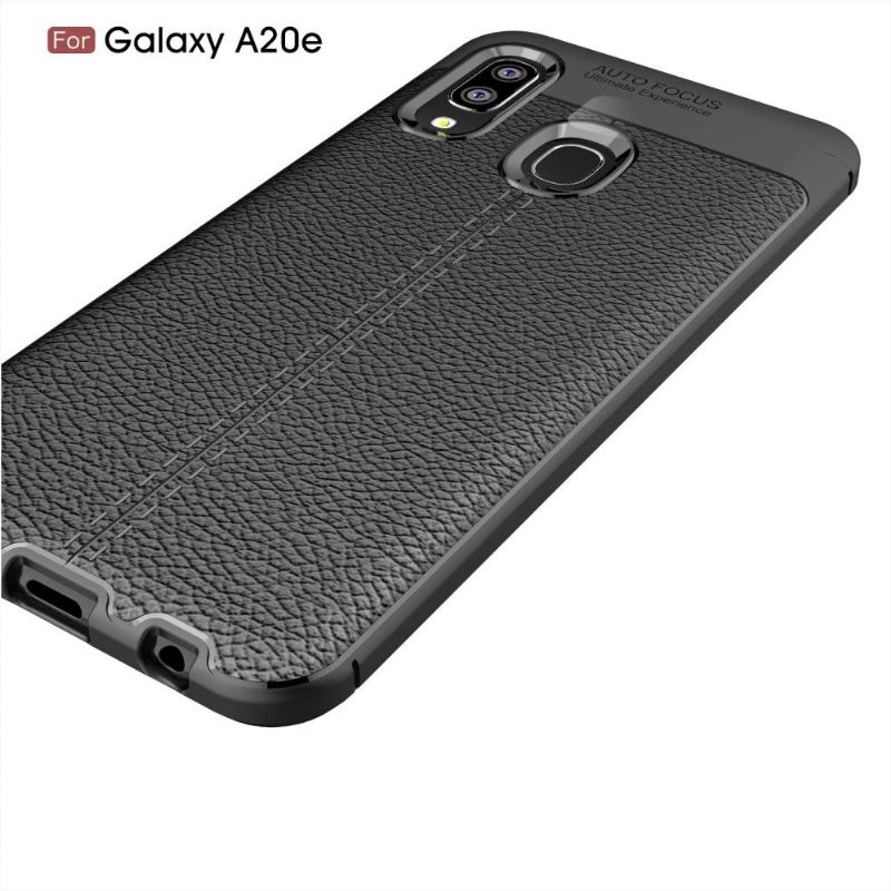 Samsung Galaxy A20e - Coque gel finition simili cuir