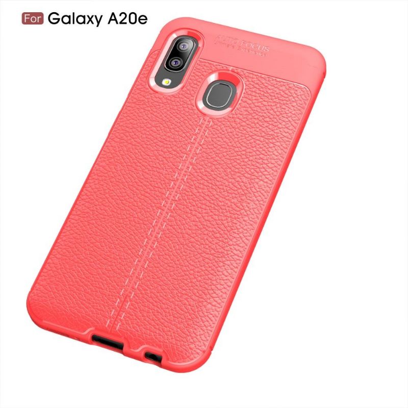 Samsung Galaxy A20e - Coque gel finition simili cuir