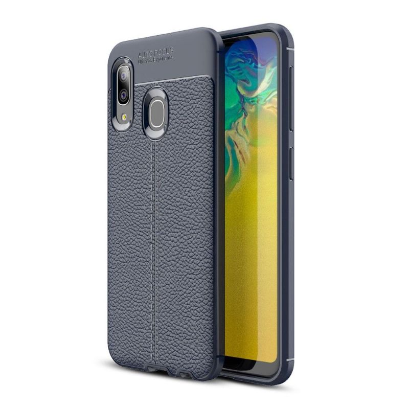Samsung Galaxy A20e - Coque gel finition simili cuir