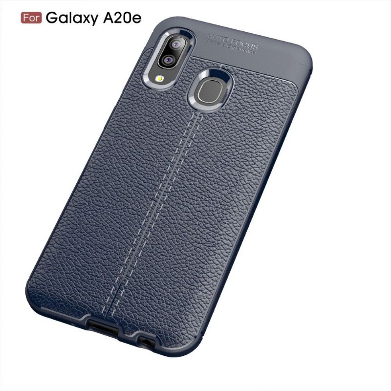 Samsung Galaxy A20e - Coque gel finition simili cuir