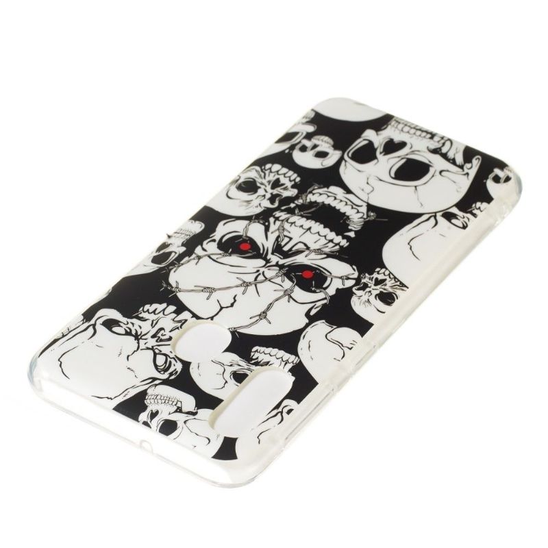 Samsung Galaxy A20e - Coque luminous tête de mort