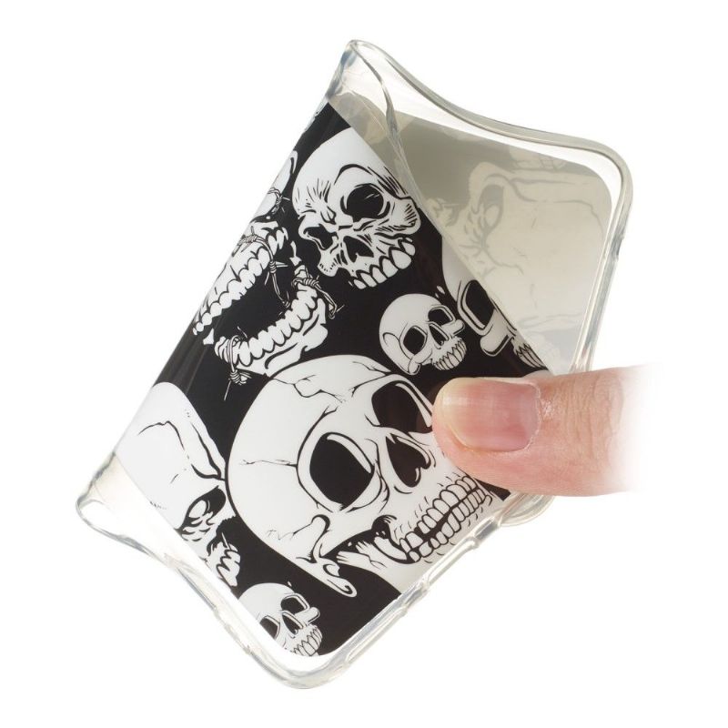 Samsung Galaxy A20e - Coque luminous tête de mort