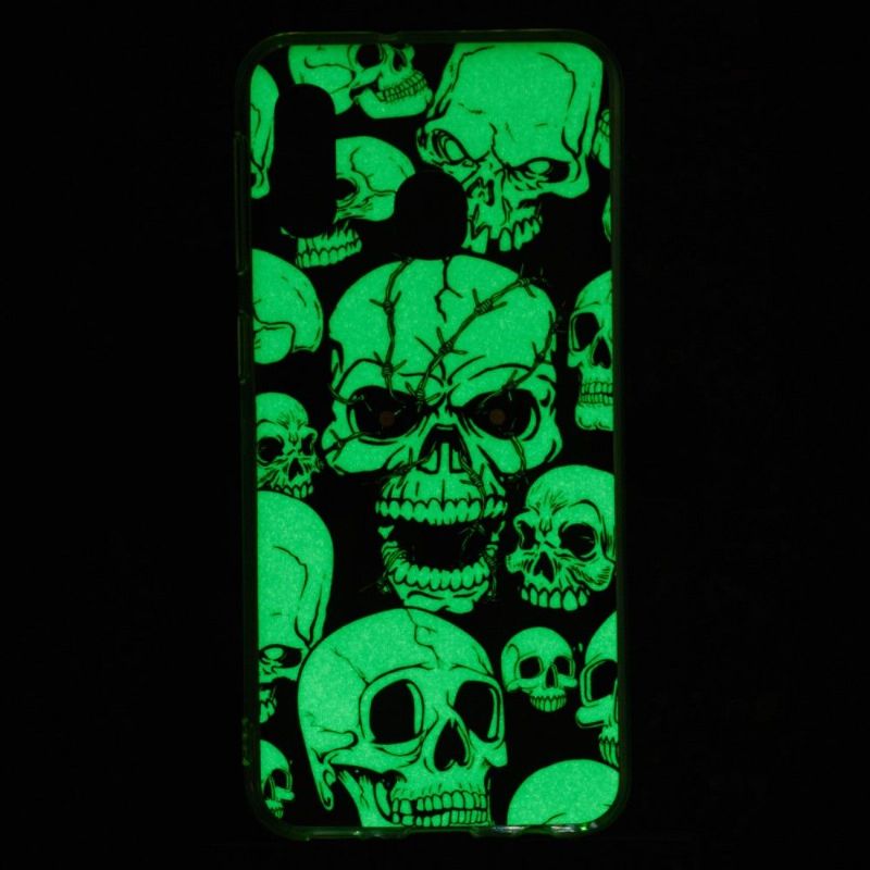 Samsung Galaxy A20e - Coque luminous tête de mort