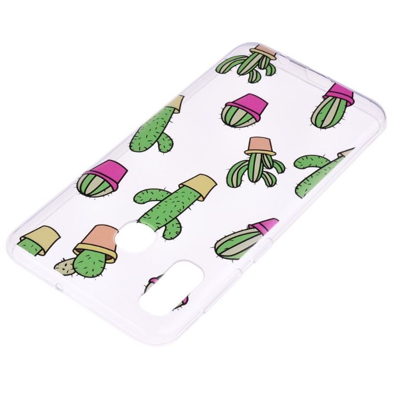Samsung Galaxy A20e - Coque transparente cactus