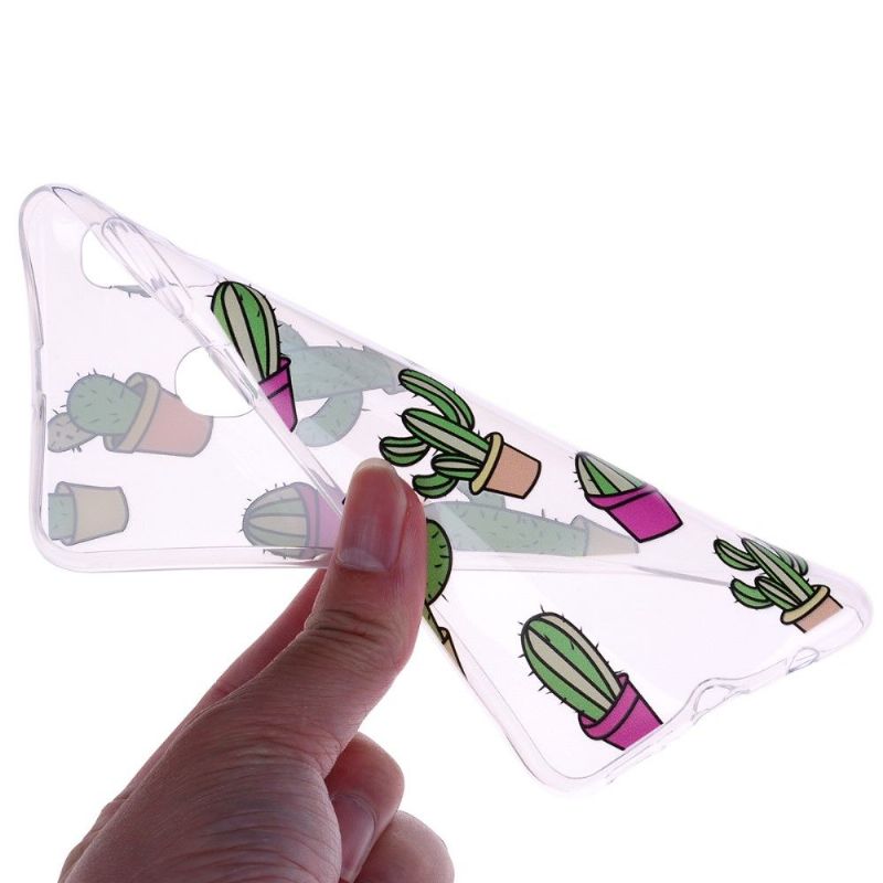 Samsung Galaxy A20e - Coque transparente cactus