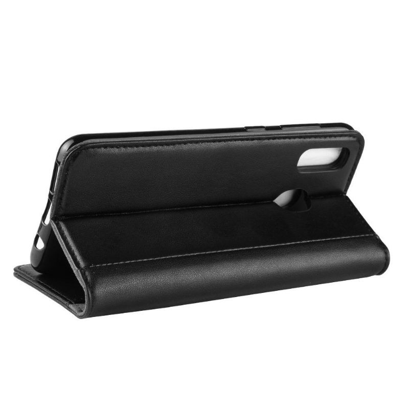 Samsung Galaxy A20e - Étui cuir premium portefeuille - Noir
