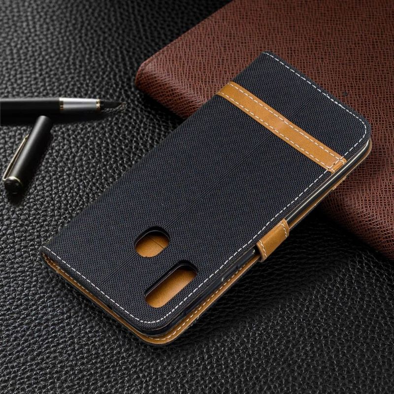 Samsung Galaxy A20e - Etui revêtement tissu
