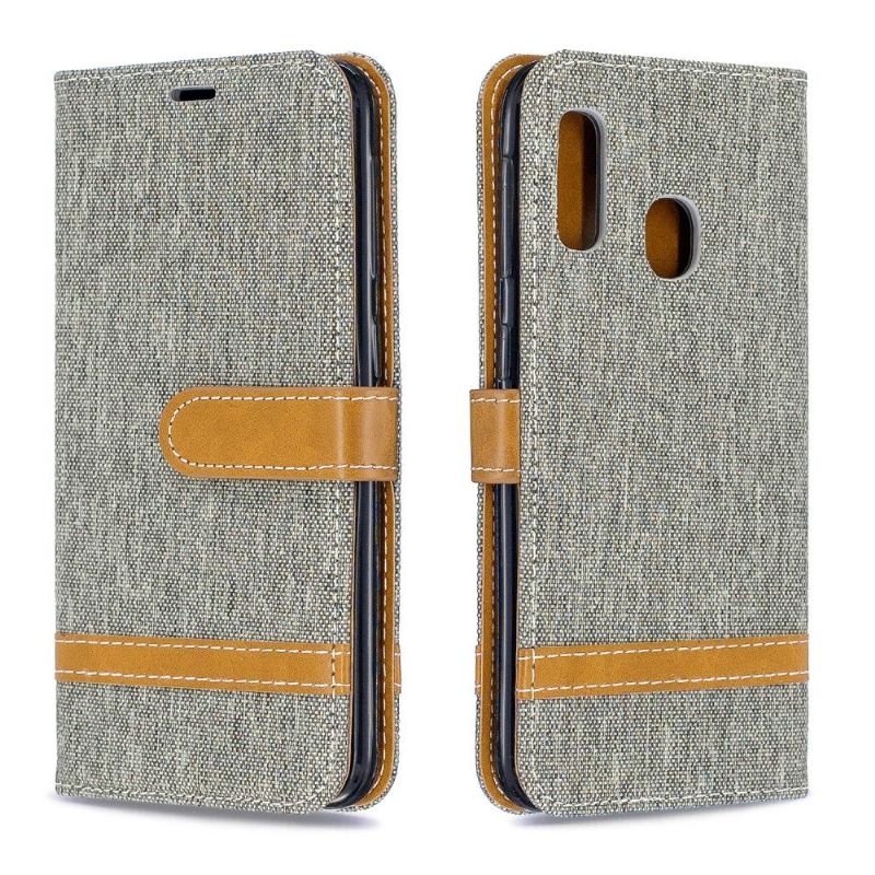 Samsung Galaxy A20e - Etui revêtement tissu