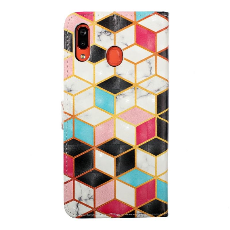 Samsung Galaxy A20e - Housse design géométrique