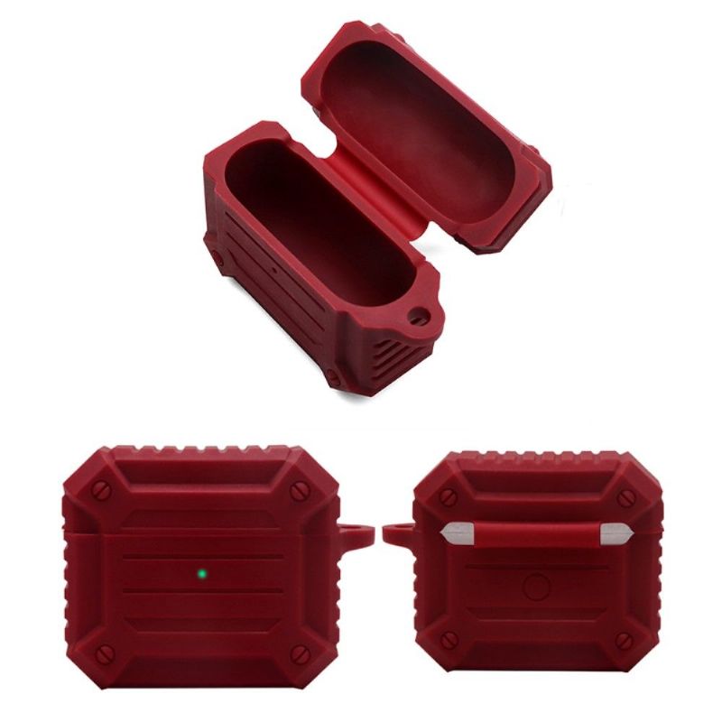 Coque AirPods 3 en silicone renforcé avec mousqueton