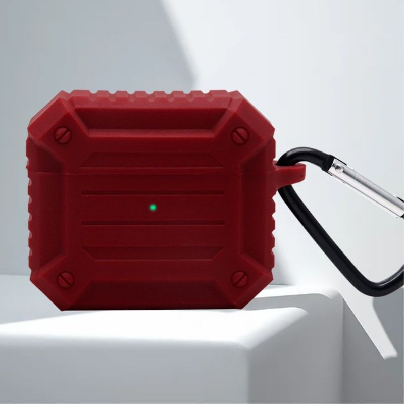 Coque AirPods 3 en silicone renforcé avec mousqueton