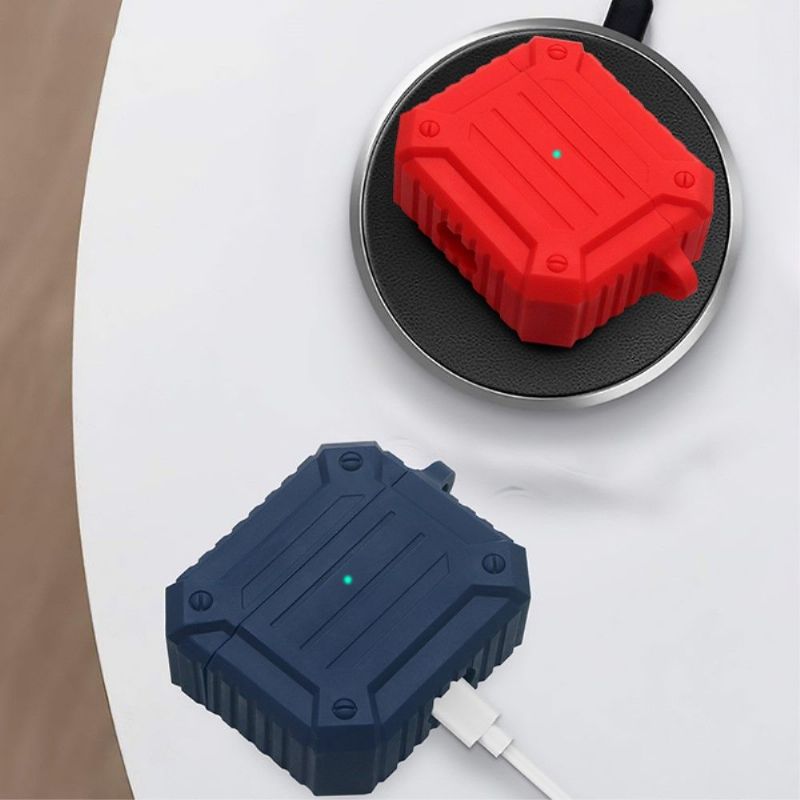 Coque AirPods 3 en silicone renforcé avec mousqueton