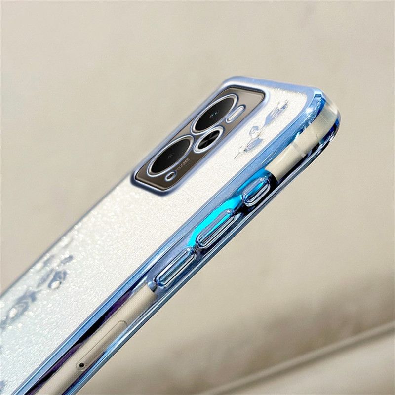 Coque Realme 14 5G / 14T 5G Fleurs et Strass à Lanière KADEM