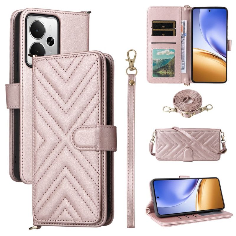 Housse Realme 14 5G / 14T 5G Lanière et Bandoulière