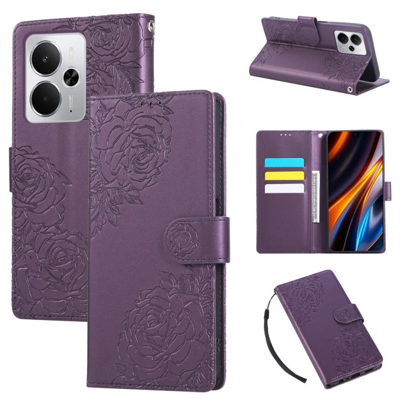 Housse Realme 14 5G / 14T 5G / P3 5G Fleurs Dentelle