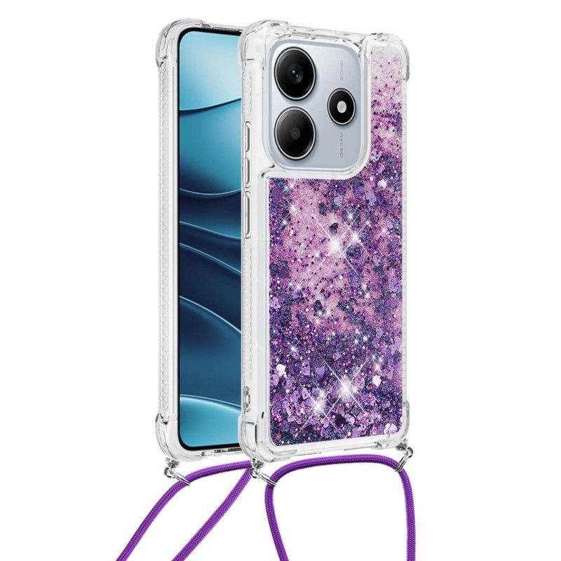 Coque à Cordon Xiaomi Redmi Note 14 5G Paillettes