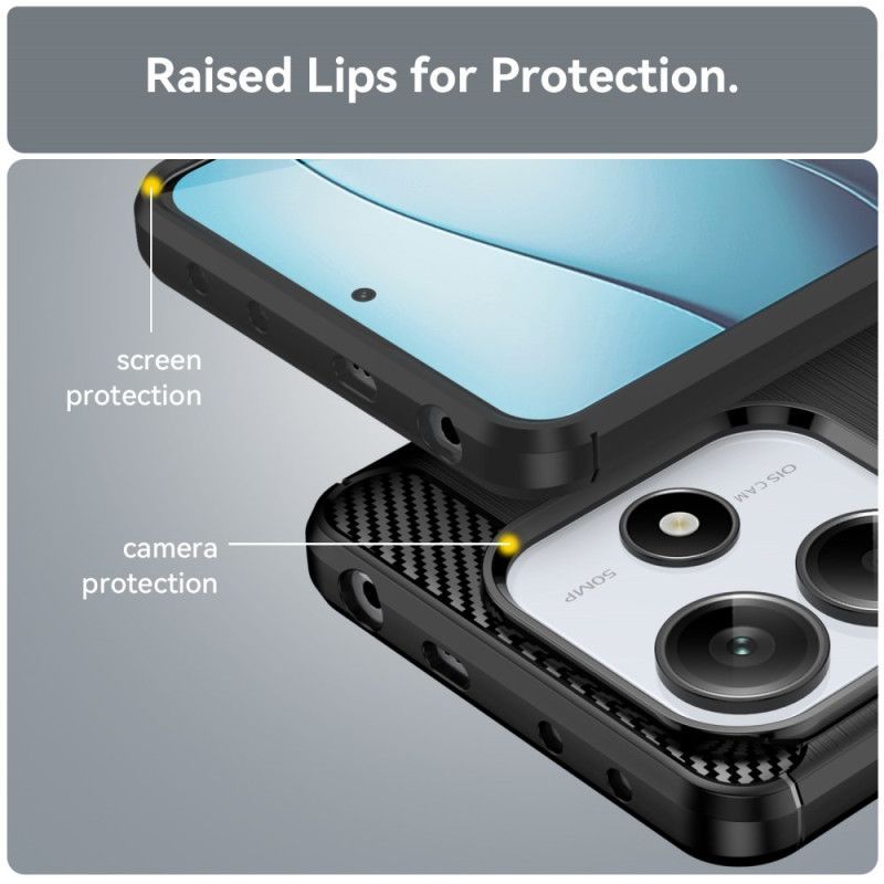 Coque Xiaomi Redmi Note 14 5G Fibre Carbone Brossée