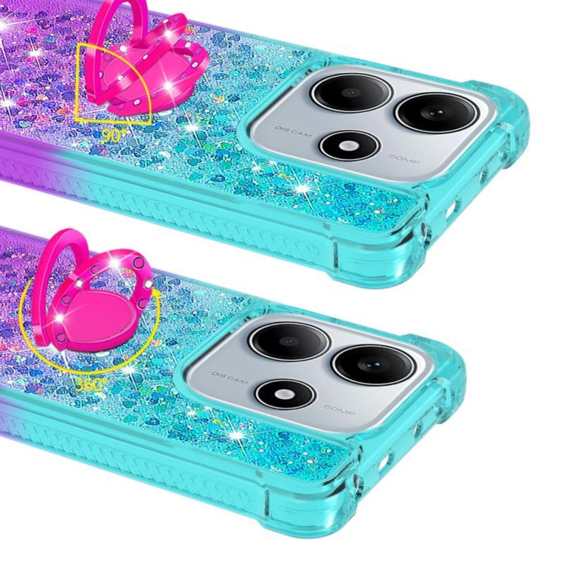 Coque Xiaomi Redmi Note 14 5G Gradient Paillettes avec Support