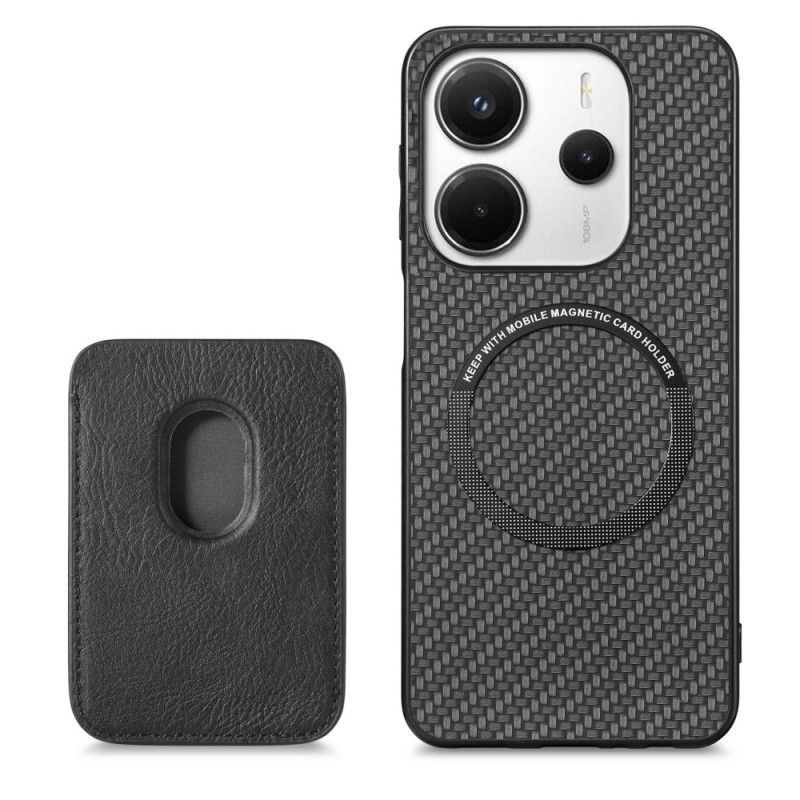Coque Xiaomi Redmi Note 14 5G Porte-Cartes Magnétique Détachable